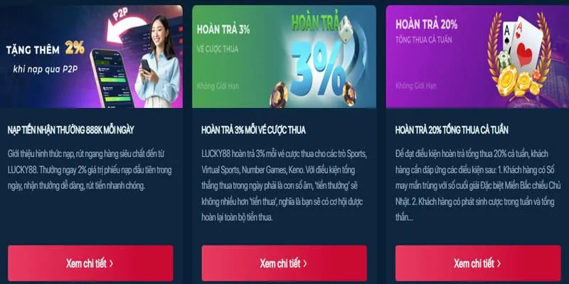 Ưu đãi nạp tiền hàng tuần